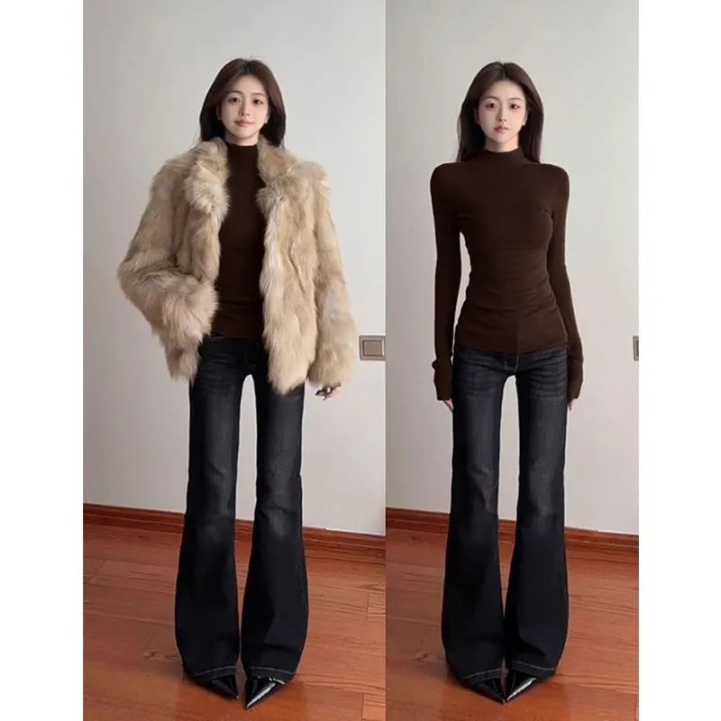Base Layer Top - Женская облегающая кофта с высоким воротником