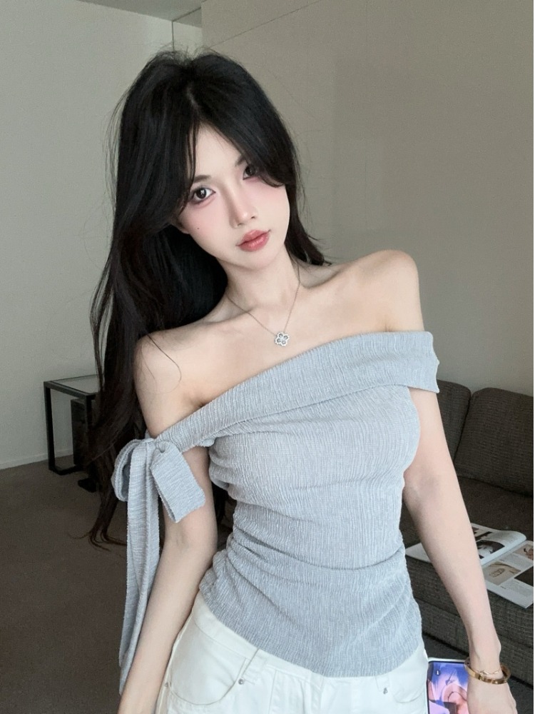 Женская футболка с одним откры – обзор и цена T Shirt Tight Fit